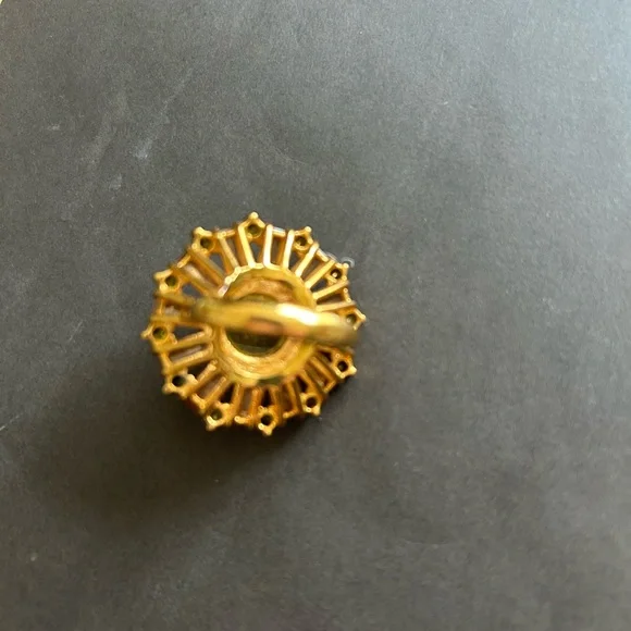 J Crew Gold-Tone Sunburst Cocktail Ring - Picture 4 of 4